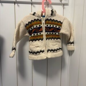 Kids 50% wool Knit Hoodie